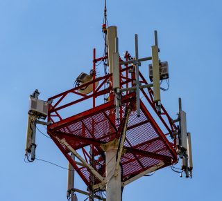 Electrical substation details. Terminal connection.