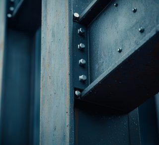 Electrical substation details. Terminal connection.